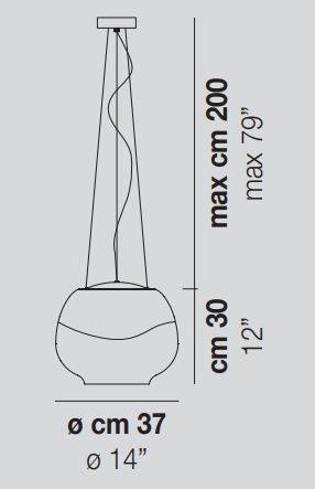 Lampa wisząca Vistosi MIRAGESP BC/CR Mirage