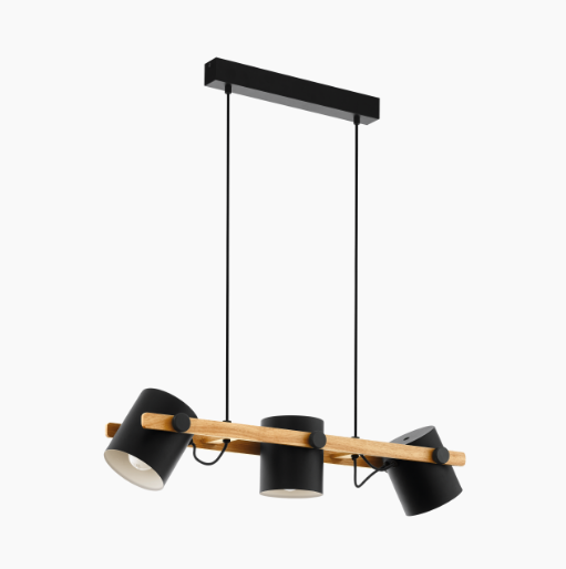 Eglo Hornwood 43045 Lampa wisząca z elementami drewnianymi