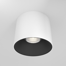 Sufitowy plafon Alfa LED biały-Czarny (C064CL-01-15W3K-RD-WB) - Maytoni