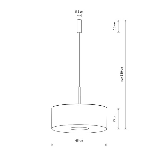 Lampa wisząca Nowodvorski Santana L 11653 kremowa