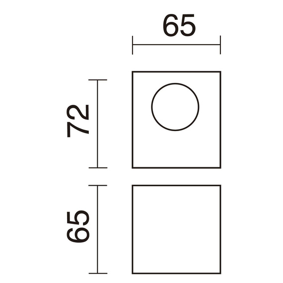 Brick Up Down 412B-L01E2B-02 Lampa ścienna Novolux 