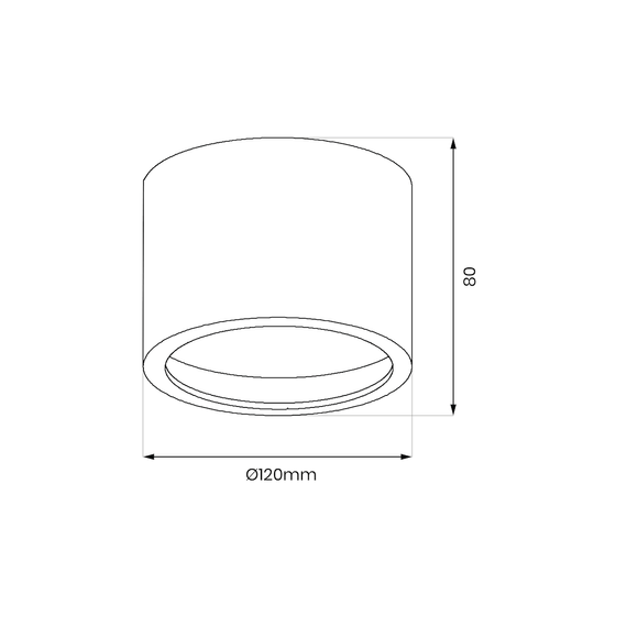 Lampa Sufitowa Milagro Redondo ML1075