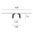 Maxlight Micro11 NT0001 Szynoprzewód wpuszczany KG 1mb