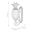 Lampa Ścienna Elstead Lighting HK-PLANTATION-M-BU