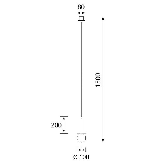 Cleoni Cotton 20 biały zwis G9 DM101/P/CB/B/192 10cm