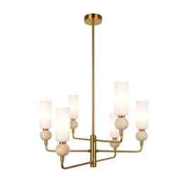 Żyrandol Italux Santos PND-95331-6-BRSS