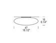Plafon FELIX PL 47 Leucos 47 cm