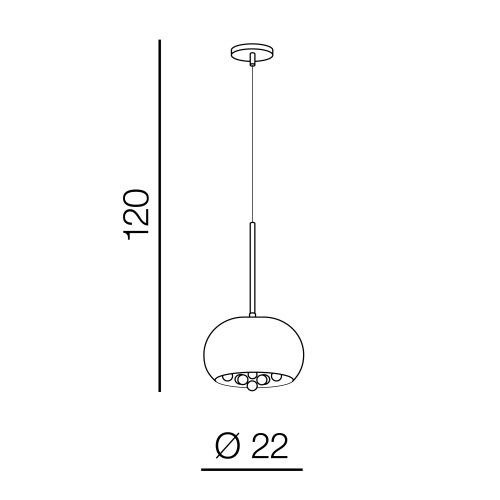 Lampa wisząca Azzardo Burn AZ3082