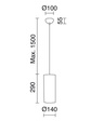 Selma 840B-G05X1A-56 Novolux Exo Żyrandol