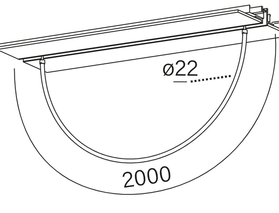 Aqform Lampa do szynoprzewodu 16513-M930-D9-00-12 Tube 3000K