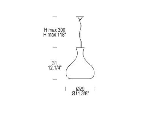 Lampa Wisząca Leucos Summer S żółta