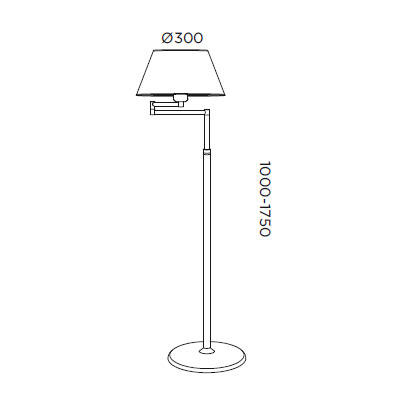 Lampa stojąca Pujol Americana P-1007 Nm