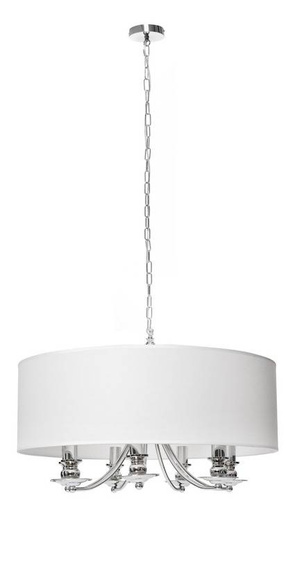 Zwis z białym abażurem Berella Light Adozo 7 BL0147