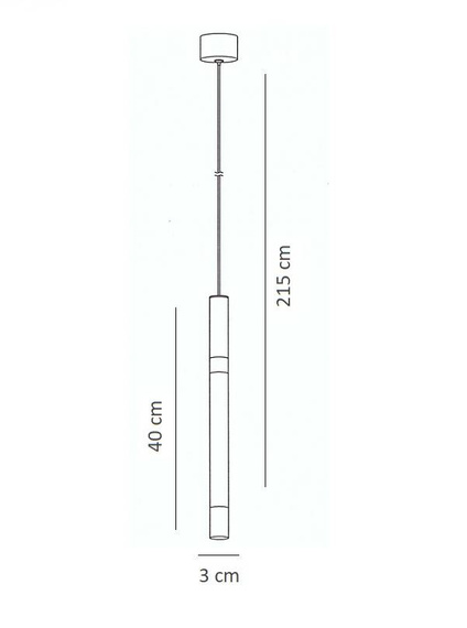 Lampa Wisząca Berella Light Luno 1 BL1393 Czarna