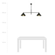 Wisząca lampa MAVERICK 2 BLACK czarny (1211/2) - Emibig