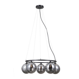 Lampa wisząca Italux  Molite PND-1098-5R-BK
