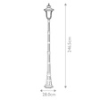 Elstead ChicagoCC5-M-BK Latarnia zewnętrzna