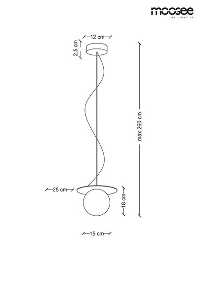 Żyrandol Moosee Halo MSE010100142