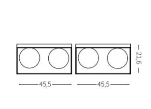 Lampa sufitowa Ideal Lux Lingotto PL4 