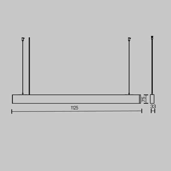 Żyrandol Maytoni BASIS P051PL-36W2.7-6K-B