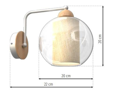 Milagro MLP7954 Lampa ścienna Tela