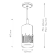 Lampa Wisząca Quintiesse Qn-Sawgrass-Mp-Dg-O