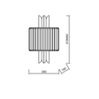 Lampa Ścienna Milagro Margot ML0412 Chrom