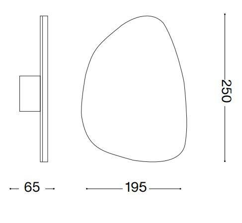 Ideal Lux Peggy 257242 Kinkiet
