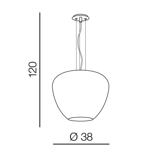 Lampa wisząca Azzardo Baloro AZ3179 szklany klosz