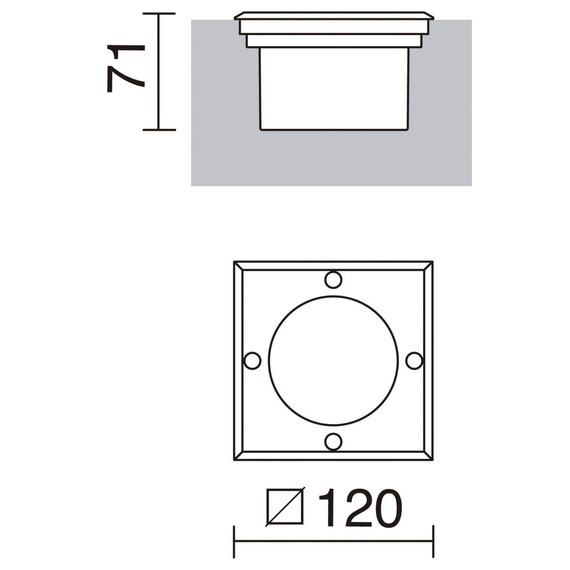 Oprawa najazdowa Novolux Sio 379B-G31X1A-30
