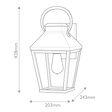 Kinkiet Zewnętrzny Elstead Lighting HK-DAWSON-M