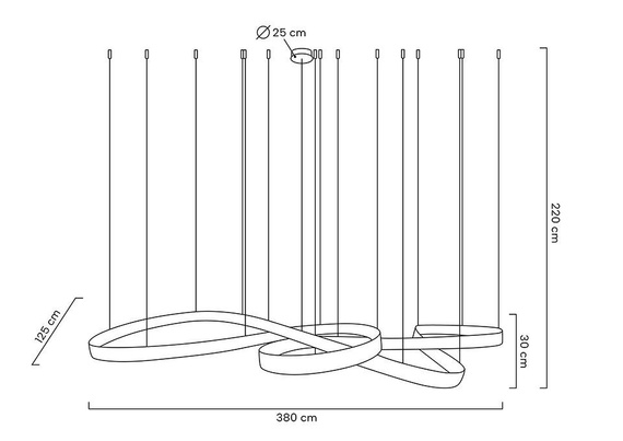 Żyrandol Moosee Wave MSE1501100200