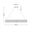 Lampa Wisząca Berella Light Malati 80 złota BL5600