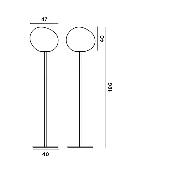 Foscarini Lampa podłogowa FN168013EN_10 Gregg Grand