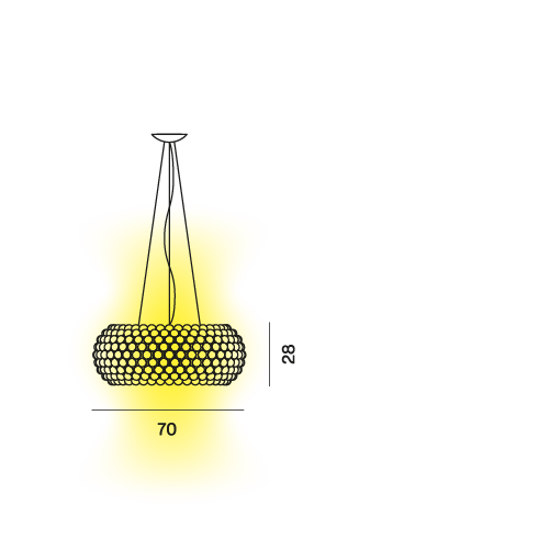 Foscarini Caboche Grande Lampa wisząca FN311017_16