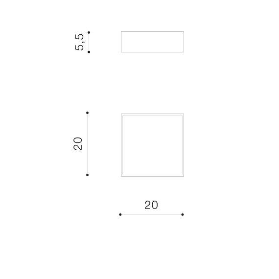 Azzardo Casper AZ4499 Plafon Zewnętrzny
