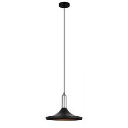 Lampa Wisząca czarna- chrom Italux Lusty