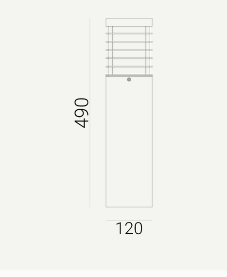Lampa stojąca zewnętrzna 1400BL Norlys Halmstad