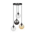 Wisząca lampa COSMO 4 BL PREMIUM MIX czarny (714/4PREM) - Emibig