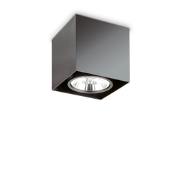 Ideal Lux Mood Pl1 D15 Square Nero Plafon 243931
