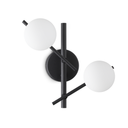 Lampa Ścienna Ideal Lux Atlas Ap2 Nero 365077