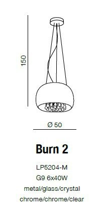 AZZARDO Burn 2 Lampa Wisząca