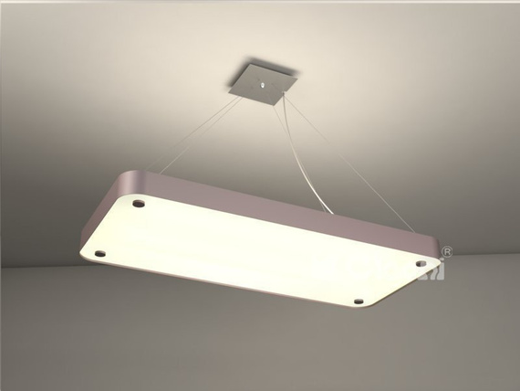 Cleoni Argon prostokąt 662 x 350 Lampa wisząca