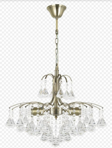 Lampa Wisząca kryształowa Elem Monte Carlo 6246/3 21QG+TR mosiądz