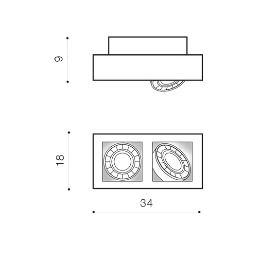 Azzardo Nikea AZ4439 Plafon