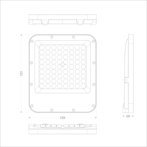 Spot Ogrodowy Italux Timbo FD-23913-50W
