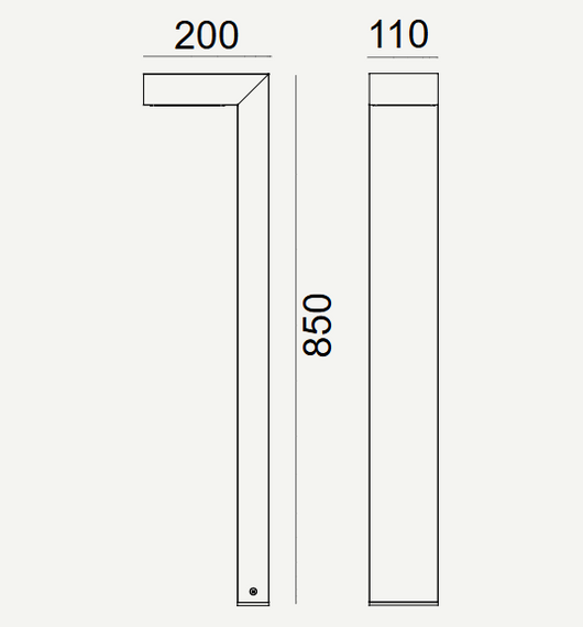 Asker Lampa stojąca zewnętrzna Norlys 1311BL