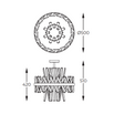 Lampa sufitowa Zuma Line Constantinople C0567-08C-7GAC