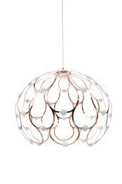 Lampa wisząca nowoczesna LED Berella Light Aspilia 55 cm różowe złoto BL0399