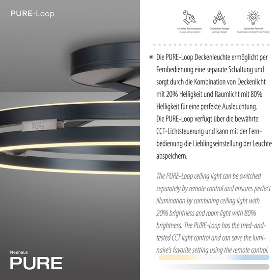 Zuma Line Pure Loop 003902-030810 Plafon